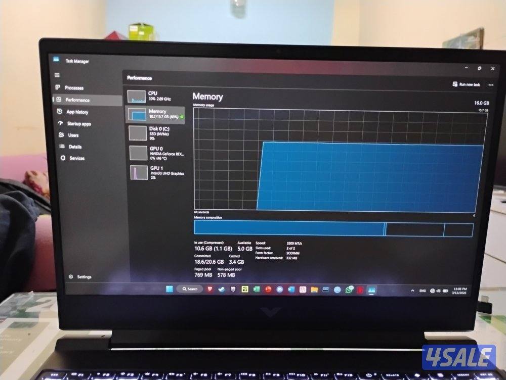 HP Victus Gaming Laptop – i5 12th Gen / 16GB RAM / RTX 3050 / 144Hz7