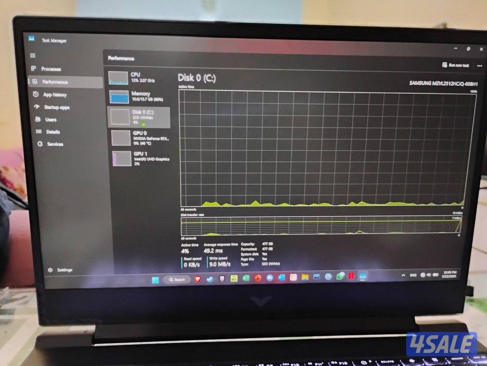 HP Victus Gaming Laptop – i5 12th Gen / 16GB RAM / RTX 3050 / 144Hz8