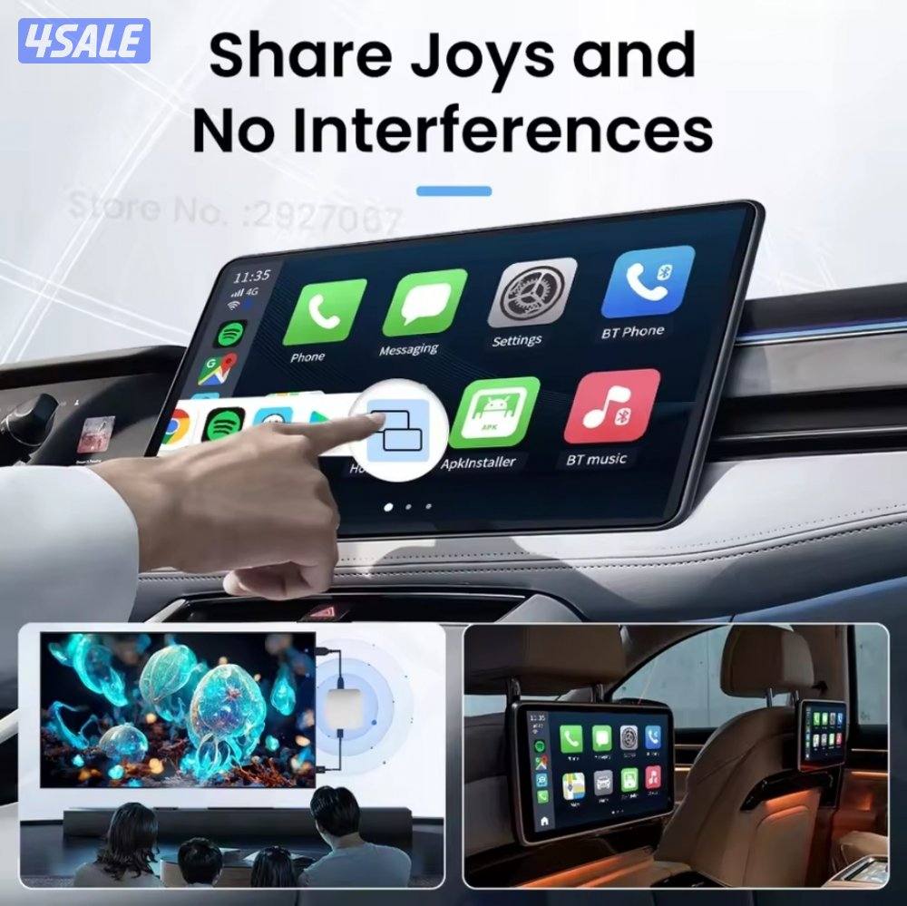 جهاز  الاندرويد لشاشة السياره بنظام الكاربلي لتشغيل اليوتيوب6