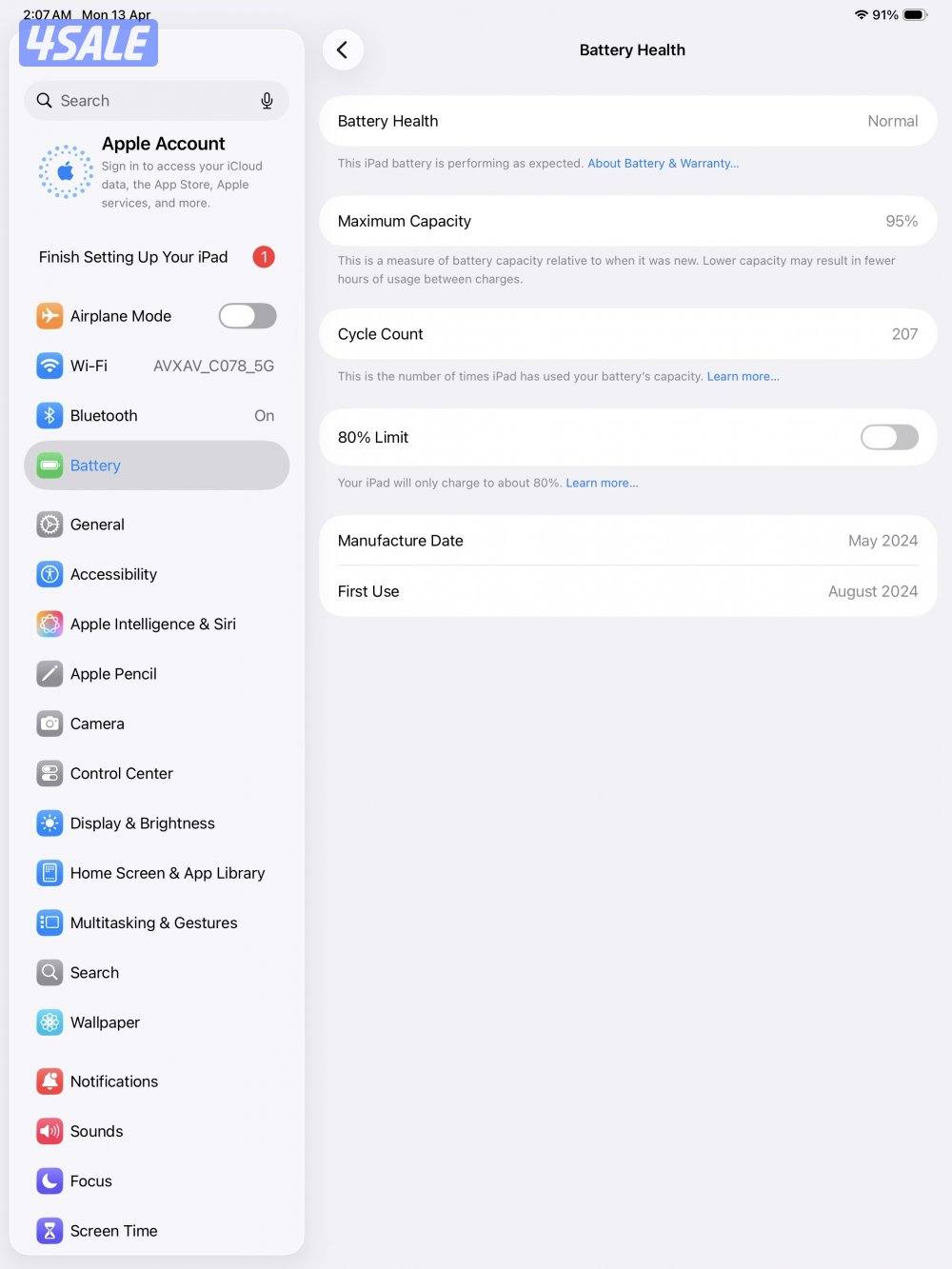 Apple Ipad 13inch (M4) 256GB2