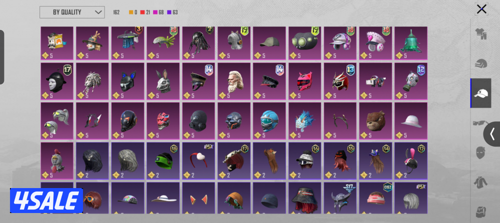 pubg mobile account for sale collection level 575