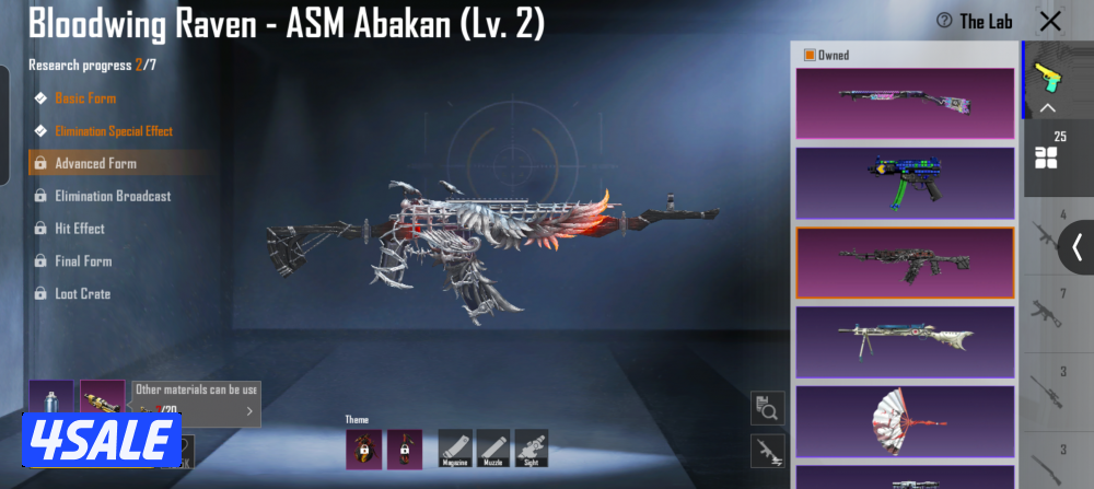 pubg mobile account for sale collection level 5714