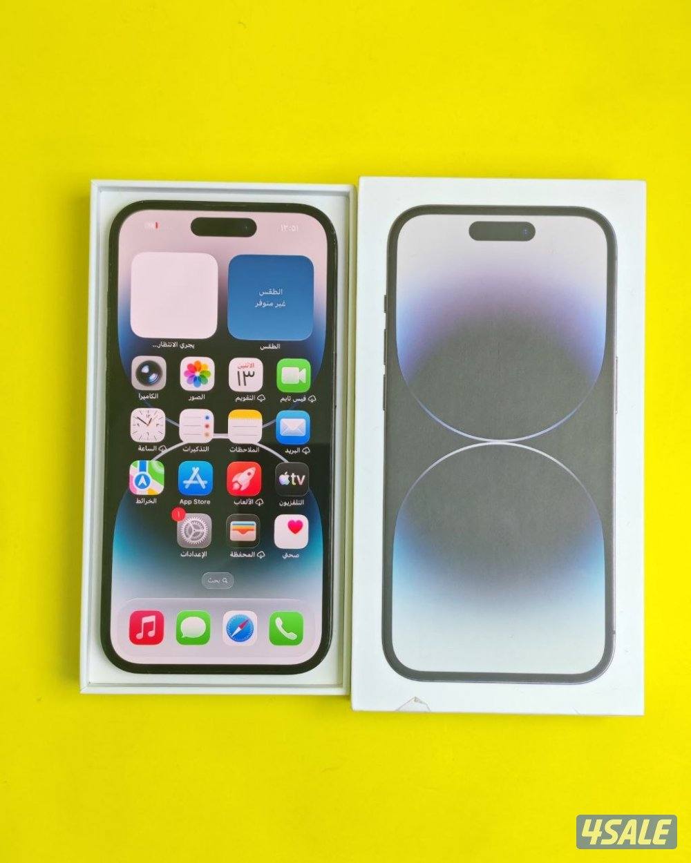 ايفون 14 برو 256GB أسود بطارية 77% مستعمل كالجديد iPhone 14 Pro1