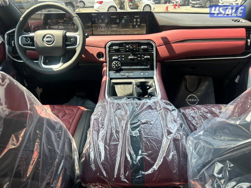 نيسان باترول V6T-بلاتنيوم .TURBO موديل 2026 اصفار واردالبابطين.شاشة7