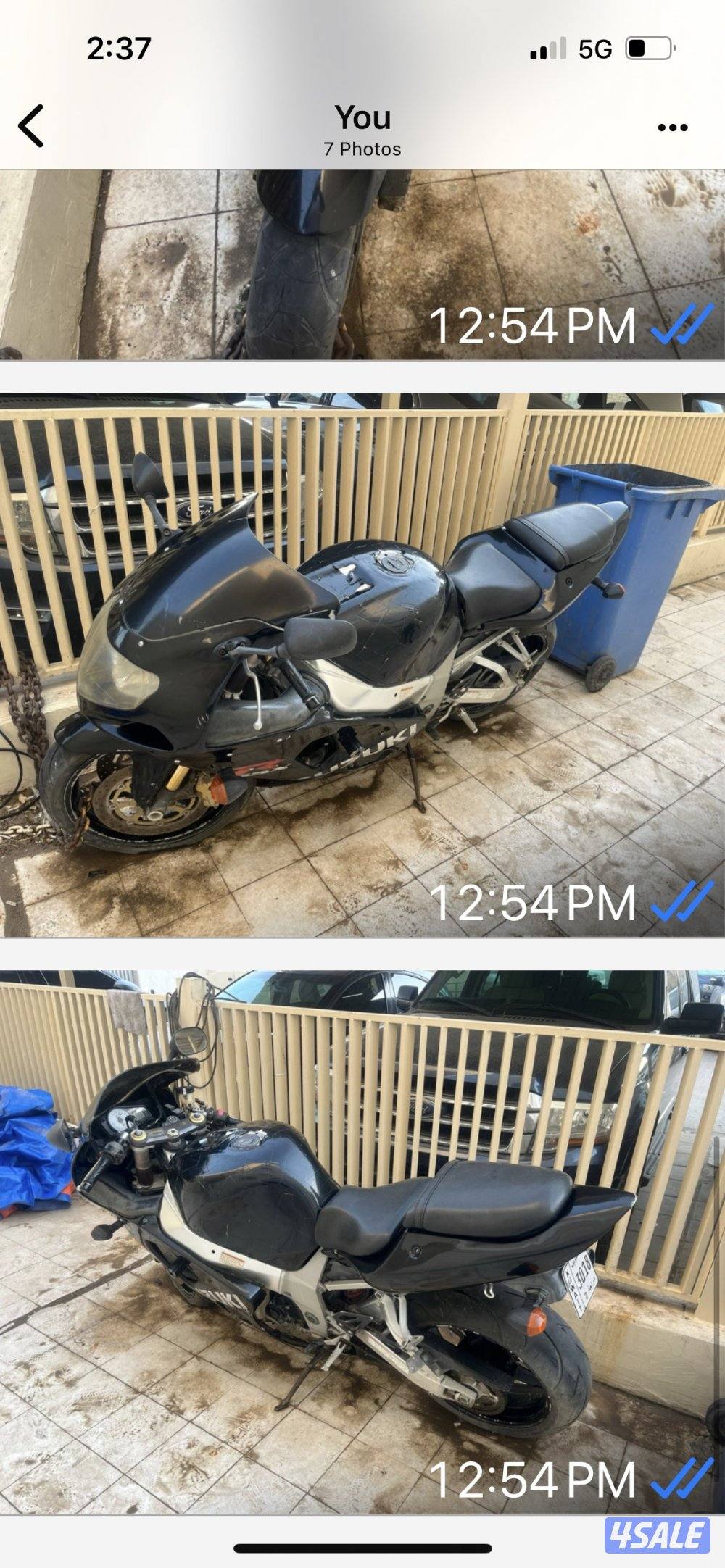 للبيع سيكل ١٠٠٠ سراد موديل ٢٠٠٢يحتاج تصليح4