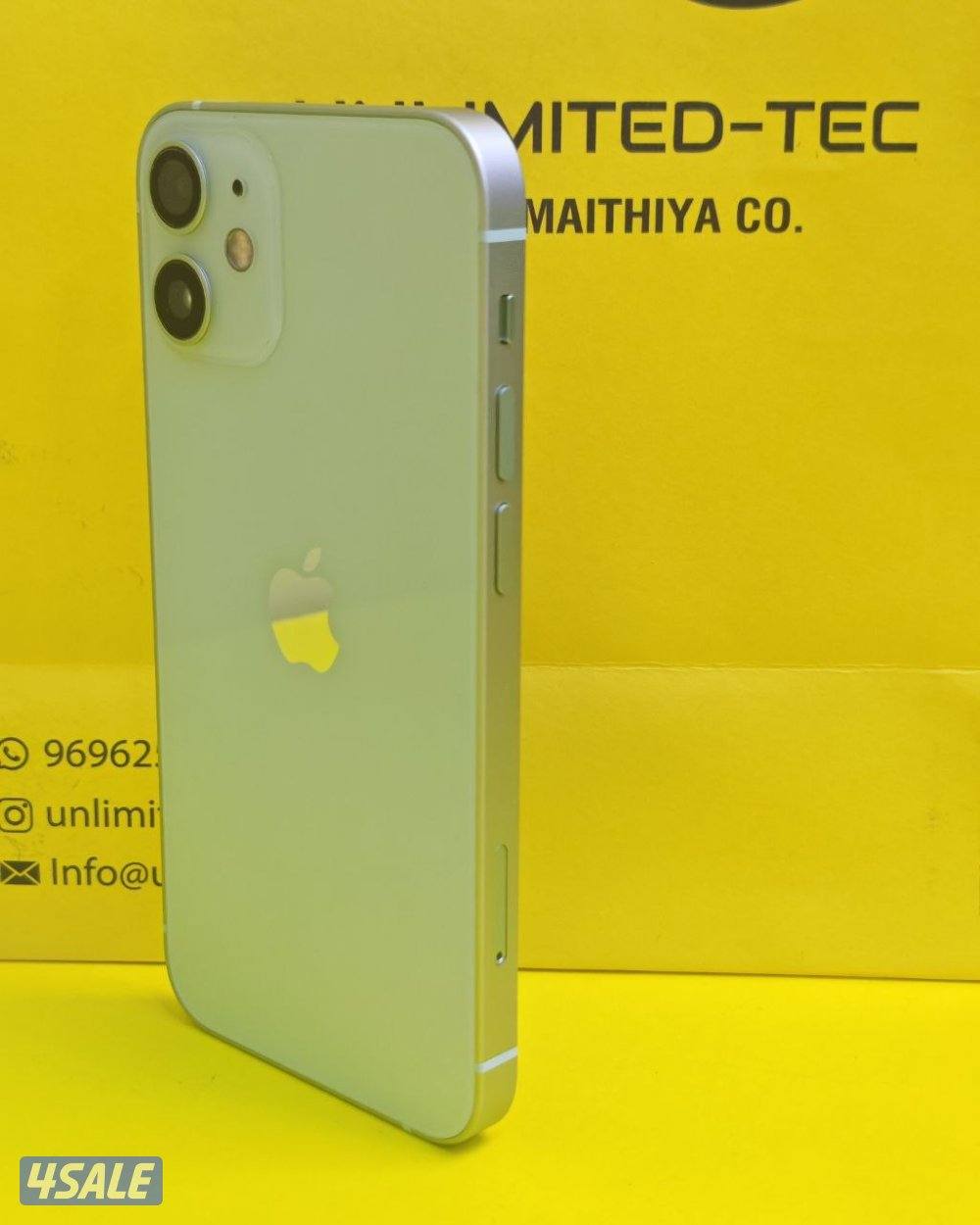 ايفون 12 ميني 128GB أخضر بطارية 76% مستعمل نظيف iPhone 12 mini Clean3