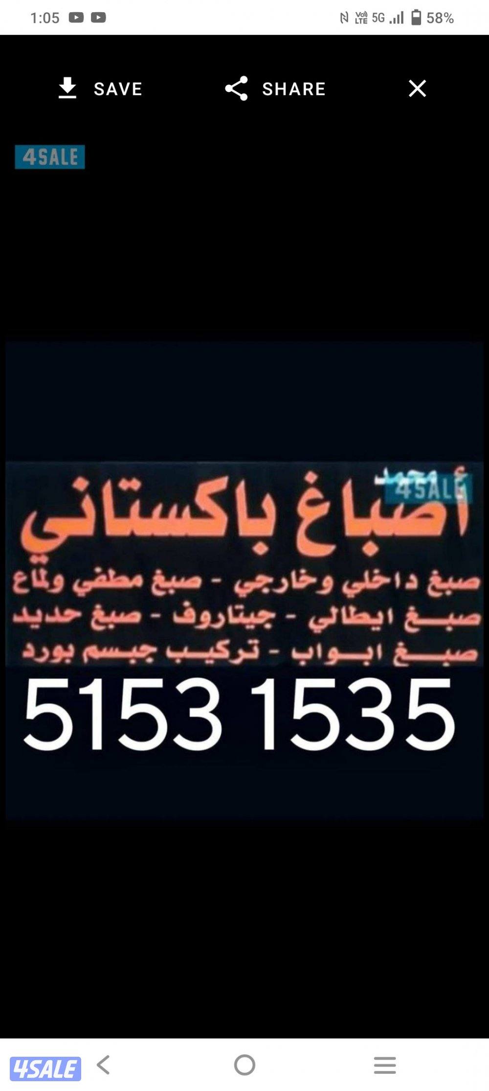 صبغ داخلي وخارجي صبغ باب خشب وحديد صبغ ايطالي0