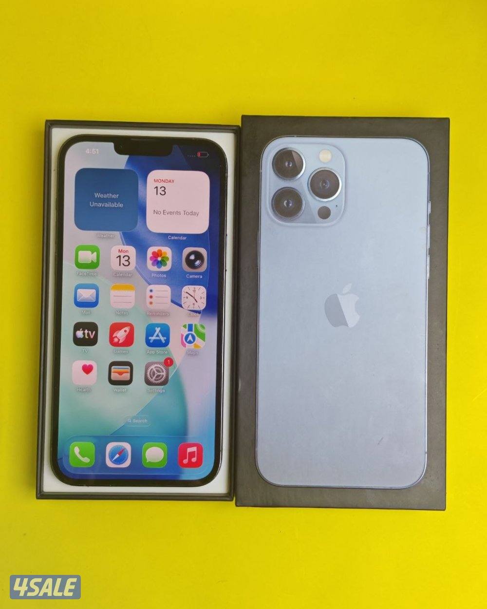 ايفون 13 برو ماكس 256GB أزرق بطارية 100% مستعمل نظيف iPhone 13 Pro Max1