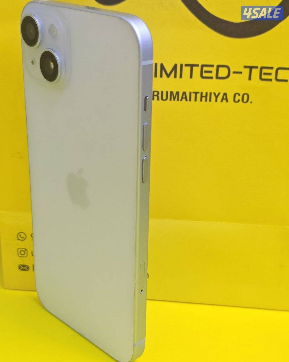 ايفون 15 بلس 256GB أسود بطارية 83% مستعمل كالجديد iPhone 15 Plus 256GB3