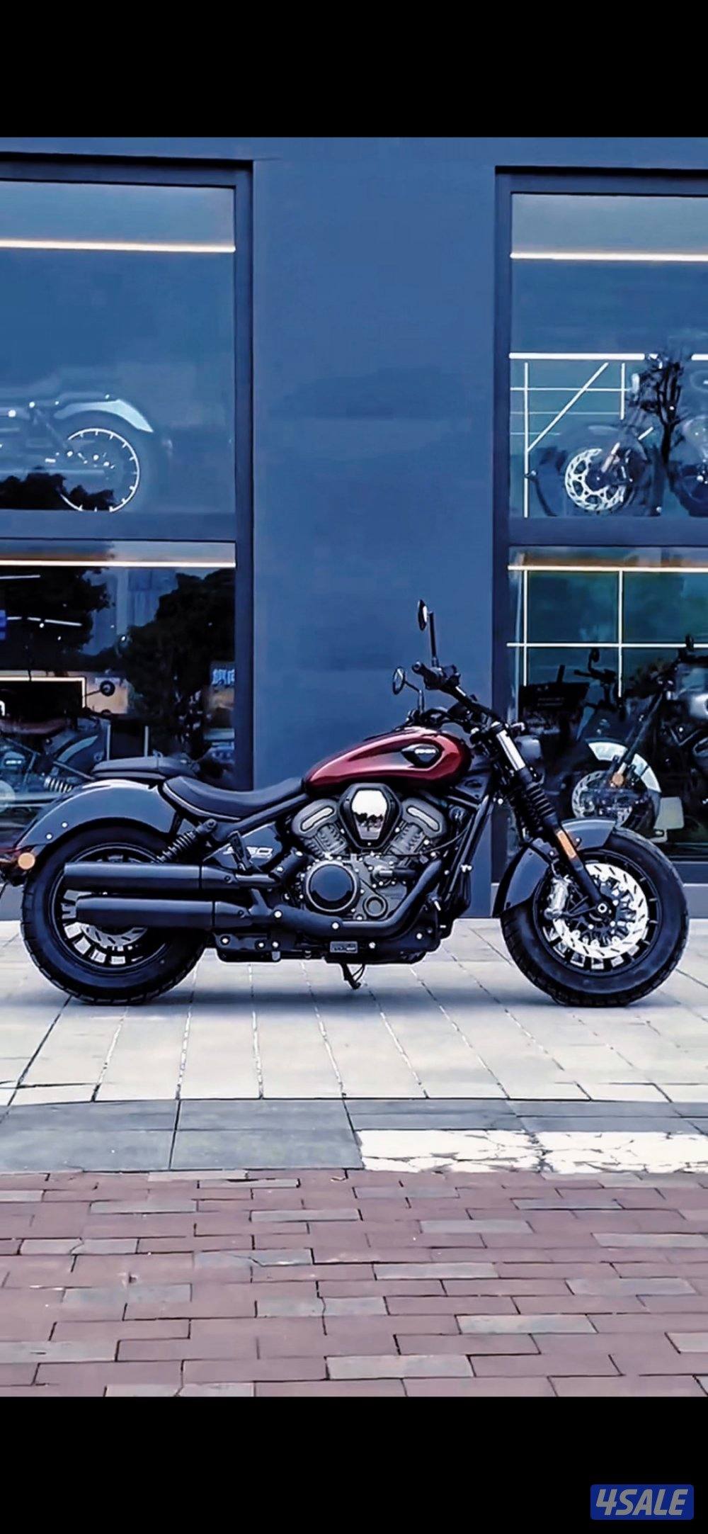 للبيع دراجة نارية  مميزه الأكثر انتشارا بالعالم مكينة هارلي مكفول سنه0