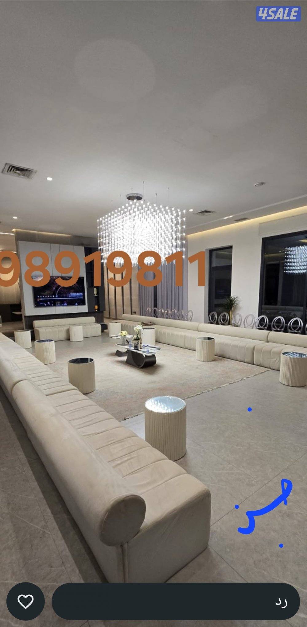 تأجير كراسي وطاولات وزينه منازل وجميع مستلزمات الافراح13