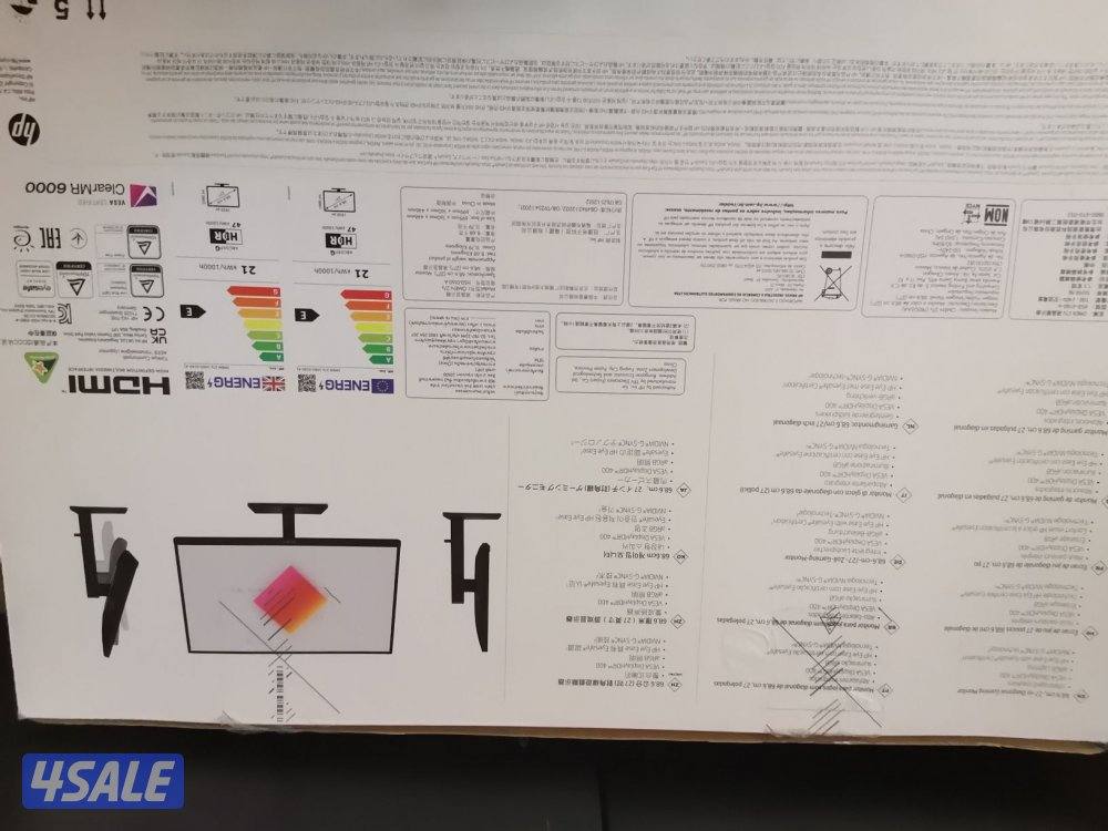 للبيع شاشه جديده وماوس ريزر جديد و ماوس هيبر اكس جديد0
