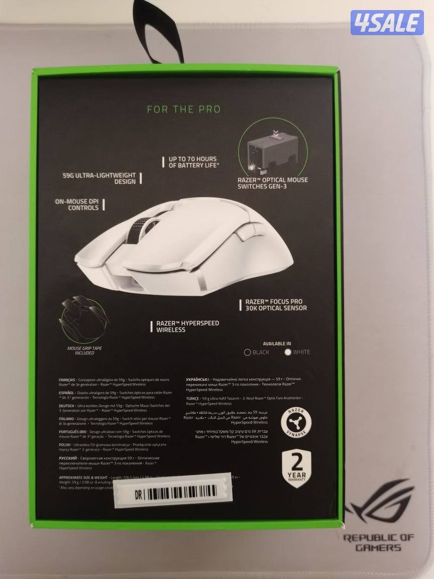 للبيع شاشه جديده وماوس ريزر جديد و ماوس هيبر اكس جديد4