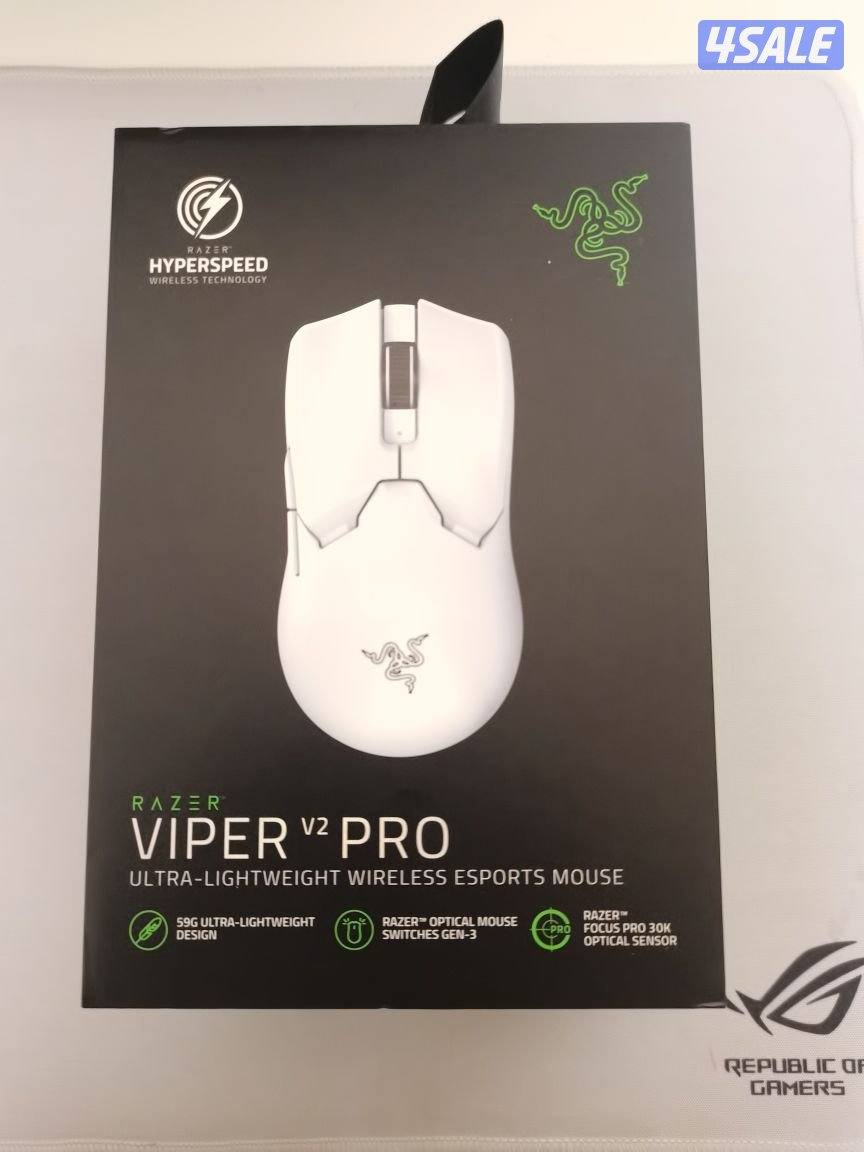 للبيع شاشه جديده وماوس ريزر جديد و ماوس هيبر اكس جديد5