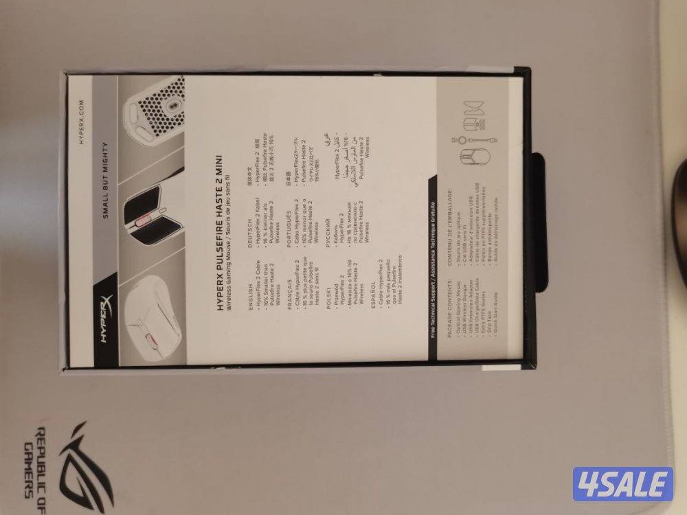 للبيع شاشه جديده وماوس ريزر جديد و ماوس هيبر اكس جديد8