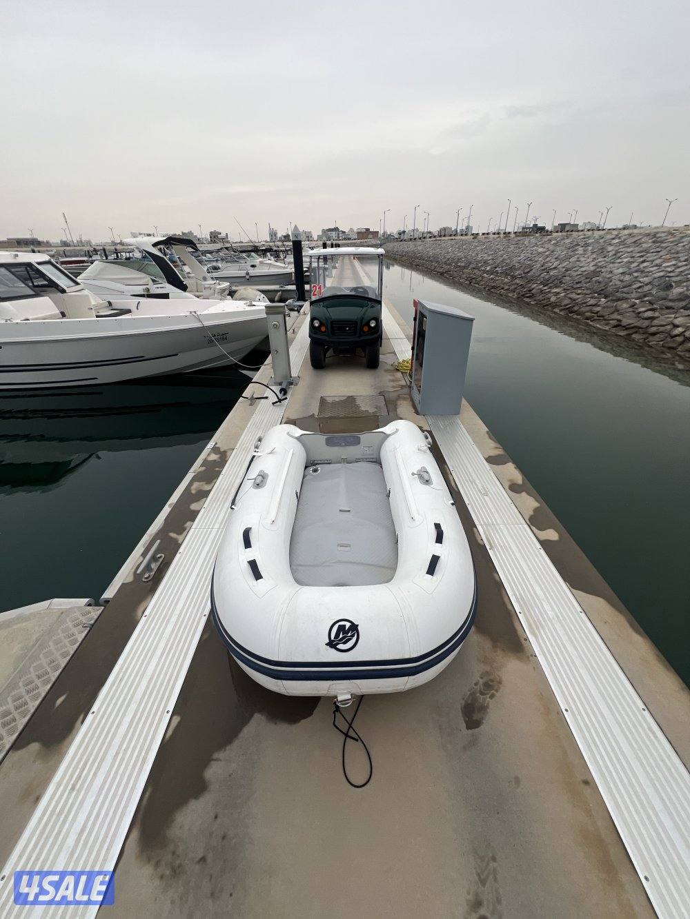 دنقي 8 قدم البوم مارين مع مكينه 6 حصان 4 ستروك0