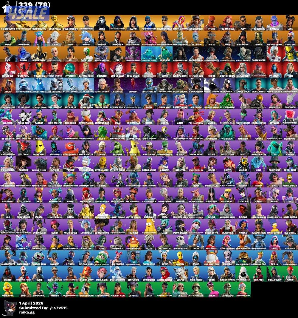 حساب فورت للبيع نادر 🔥🤩.0