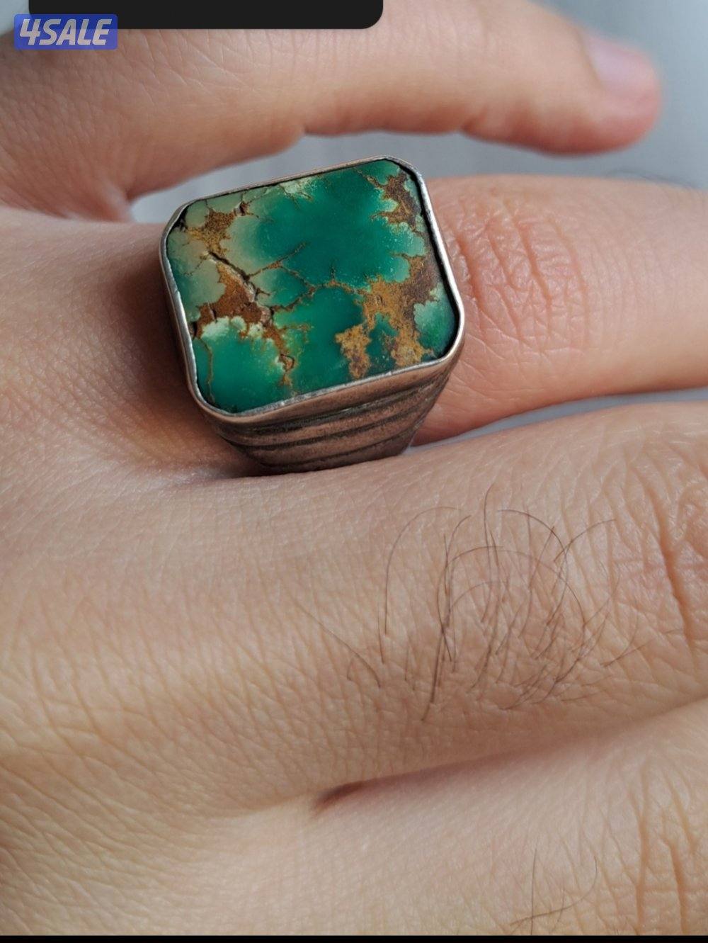 خواتم فضه مع احجار فيروز قديم2