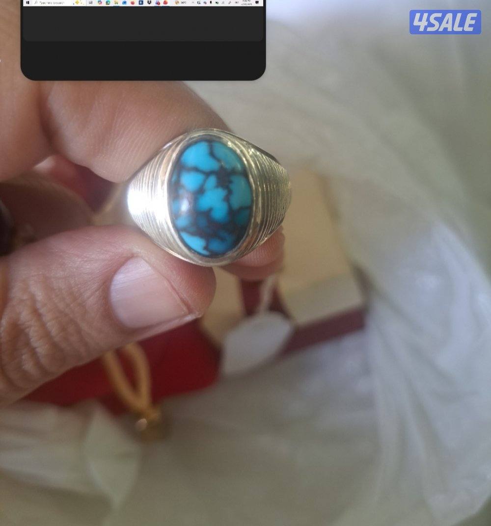 خواتم فضه مع احجار فيروز قديم1