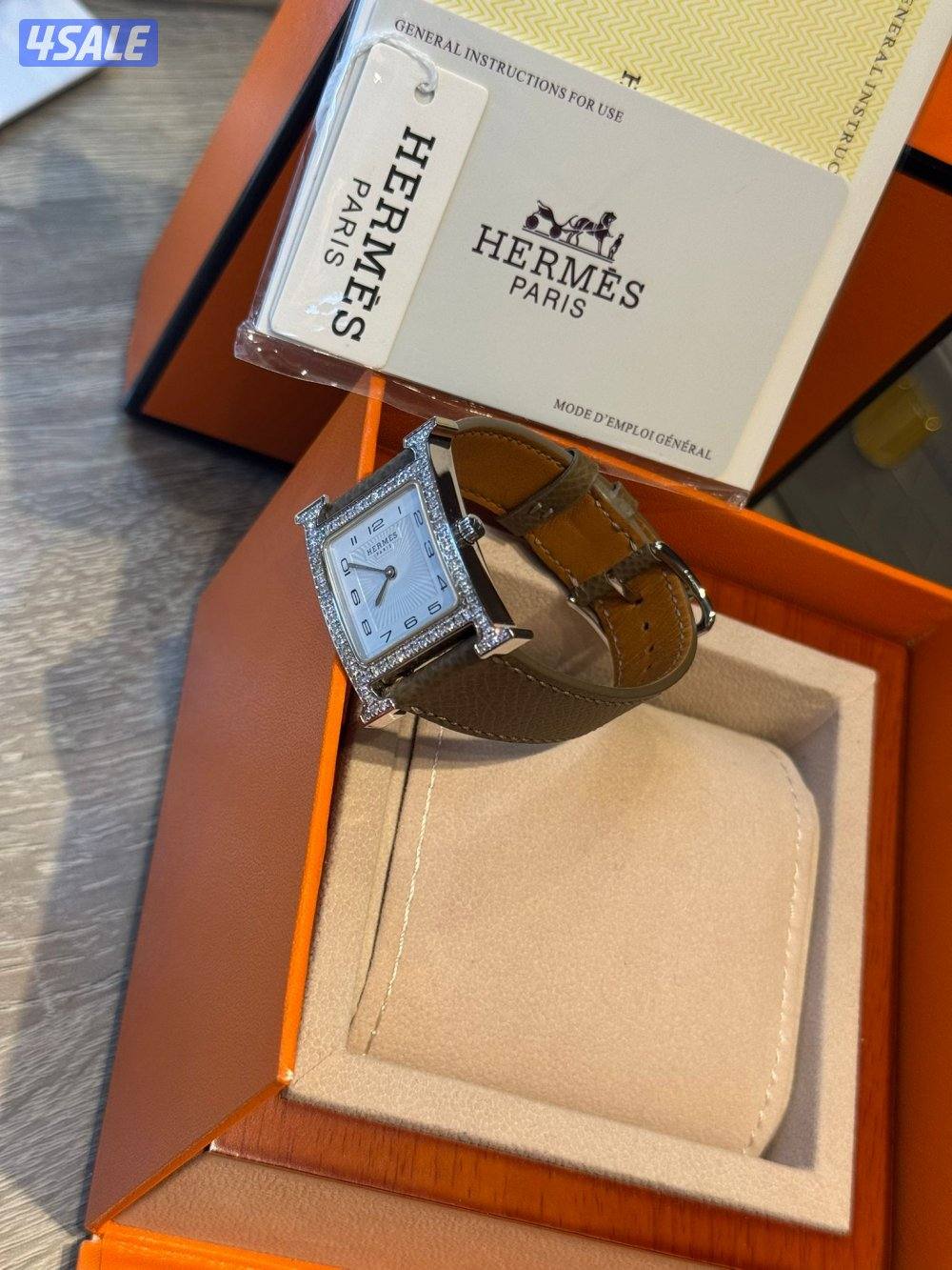 للبيع ساعه هيرمس نسائيه أصليه4