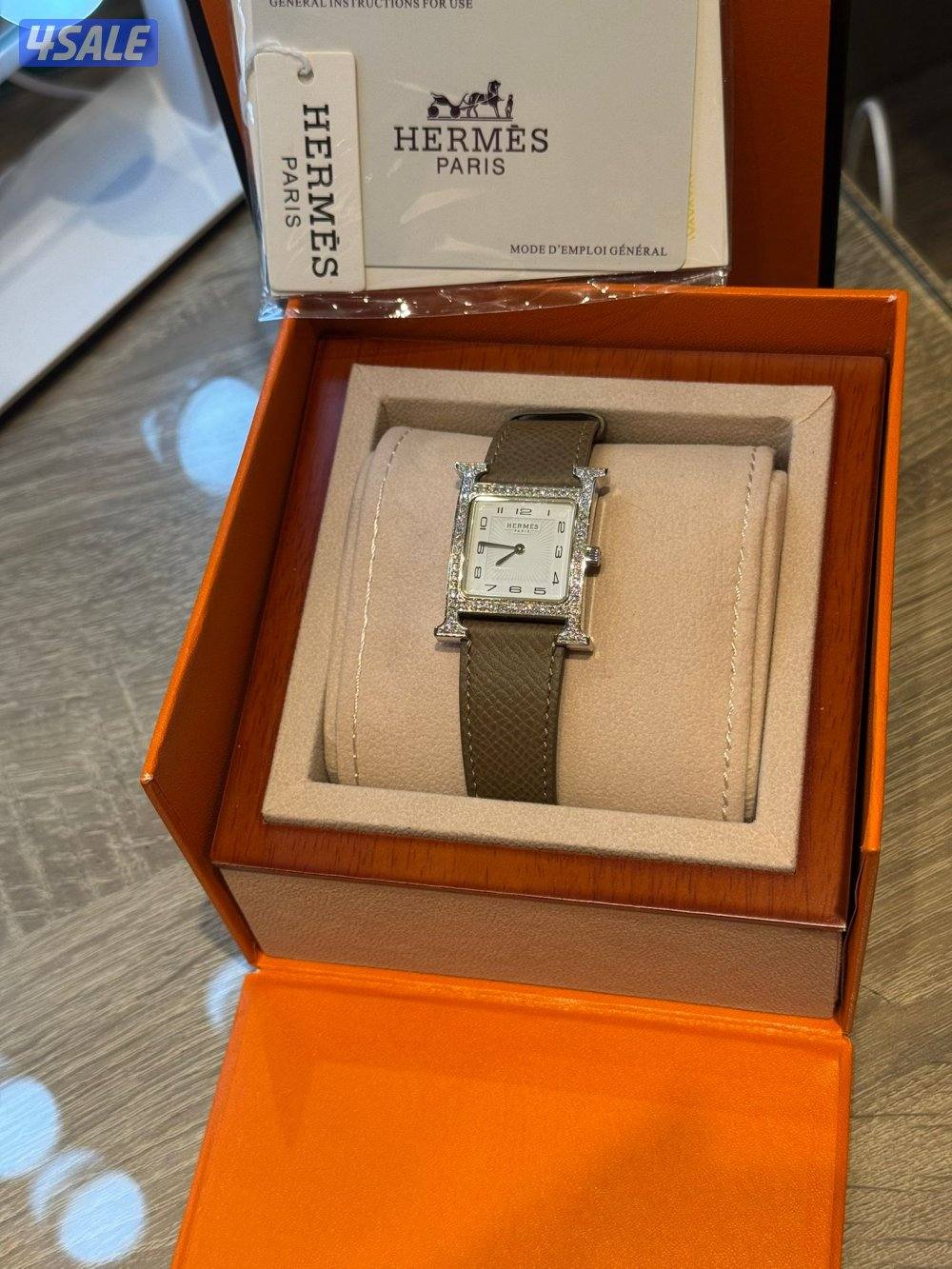 للبيع ساعه هيرمس نسائيه أصليه5
