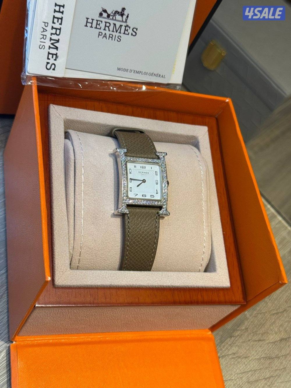 للبيع ساعه هيرمس نسائيه أصليه6