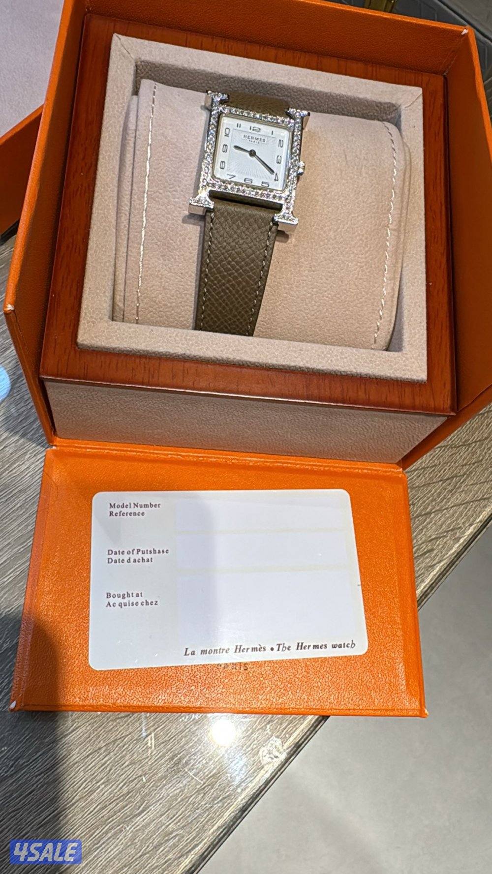 للبيع ساعه هيرمس نسائيه أصليه7