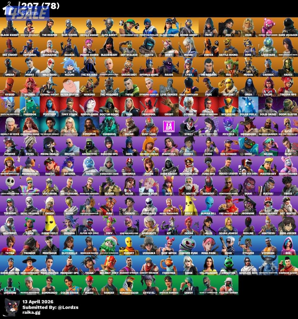 اقوى حساب فورت شيطون واكس كريتوس و200 سكن واكس الحلاوه0