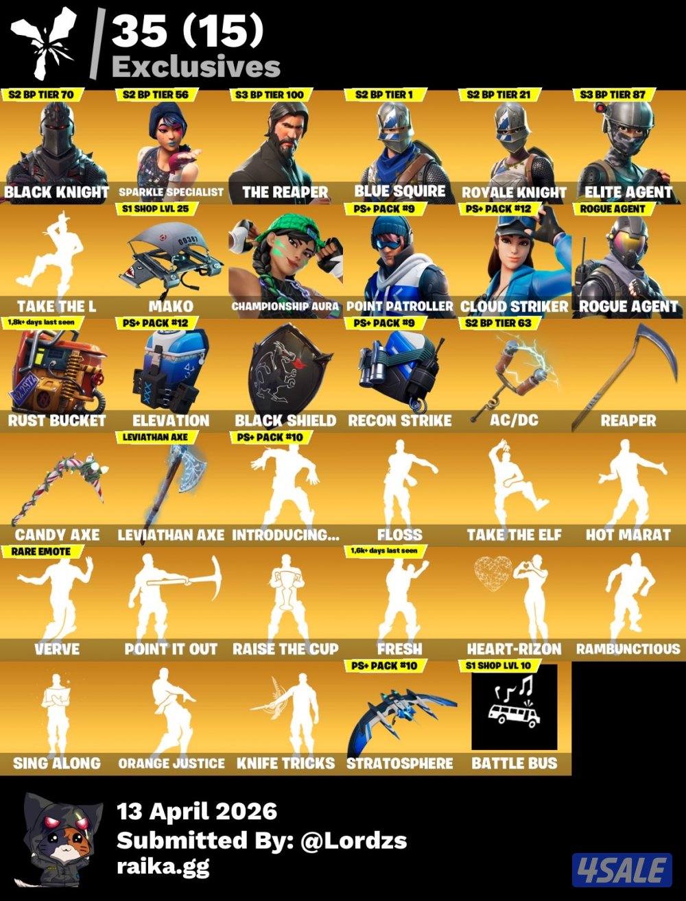 اقوى حساب فورت شيطون واكس كريتوس و200 سكن واكس الحلاوه4