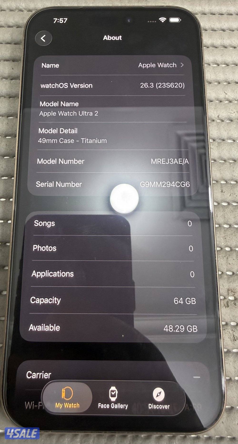 Apple Watch Ultra 2 GPS + Cellular 49mm Titanium Used.7