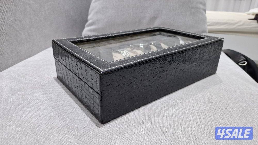 مجموعة ساعات رجالية مع حافظة ساعات2