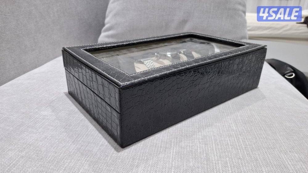 مجموعة ساعات رجالية مع حافظة ساعات7