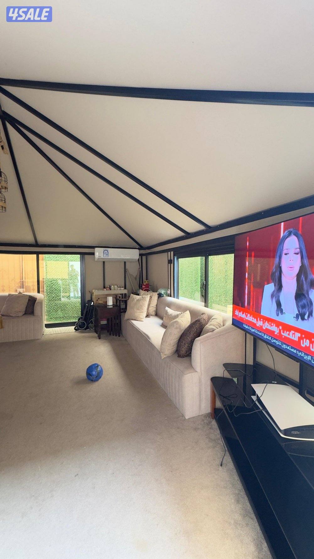 للبيع خيمه شامله القنفات قابل للمساومة الحجم سته في خمسه0