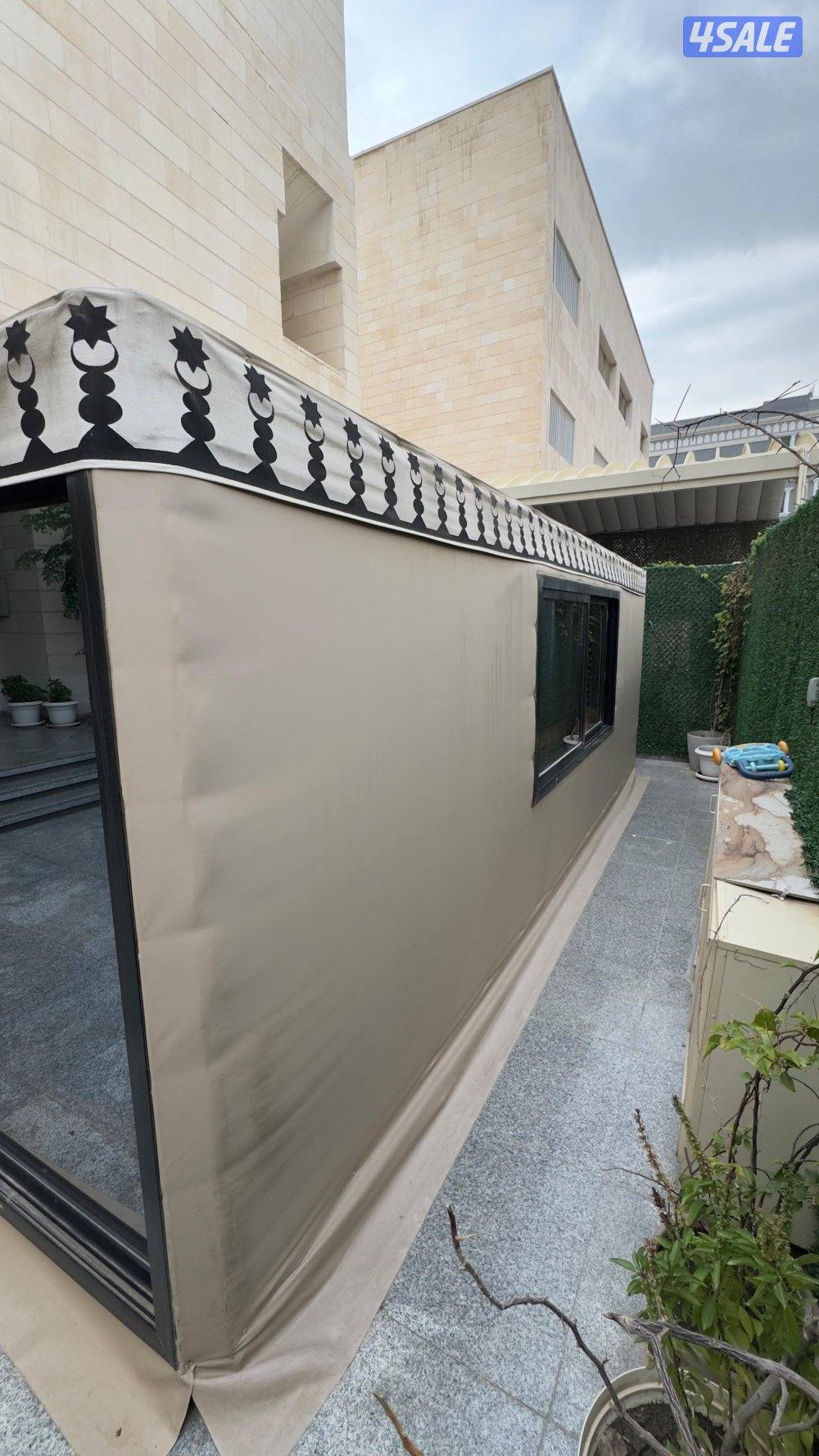 للبيع خيمه شامله القنفات قابل للمساومة الحجم سته في خمسه1