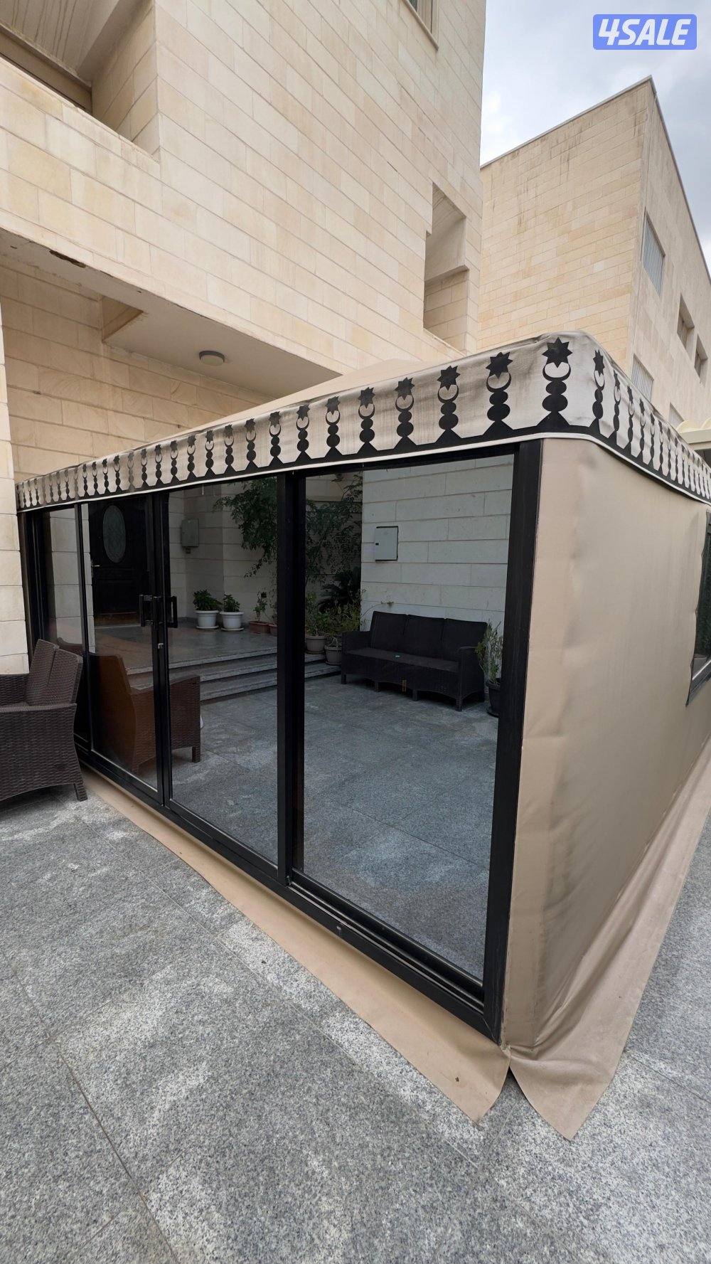 للبيع خيمه شامله القنفات قابل للمساومة الحجم سته في خمسه3