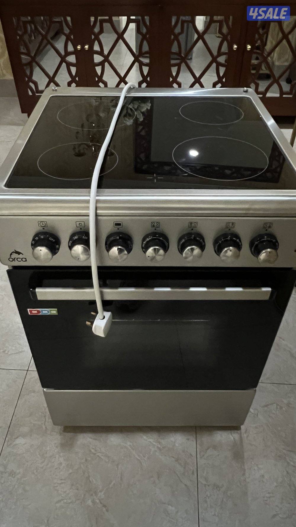 طباخ Orca 4 شعلات كهربائي، بحالة جديدة لم يستعمل0