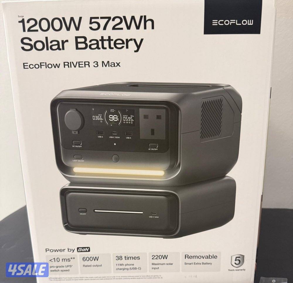 EcoFlow RIVER 3 MAX Power Station ايكو فلو0