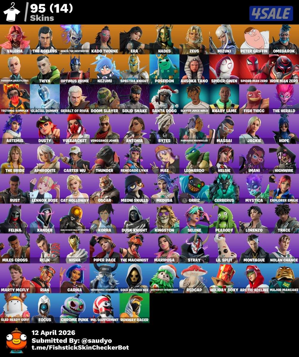 حساب فورت قوي جدا فيه 95 سكن الي مهتم خاص1