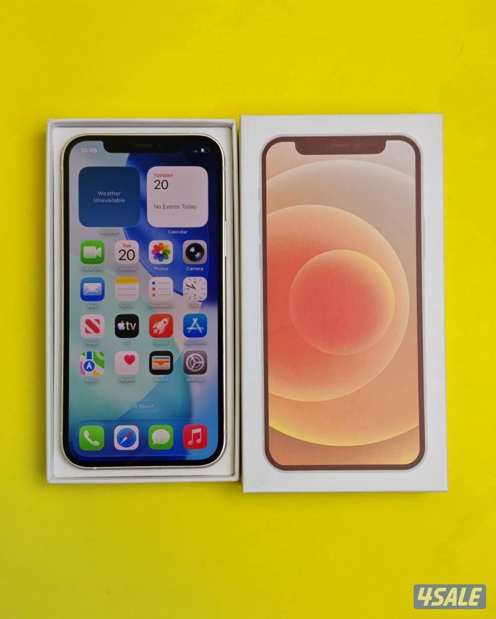 ايفون 12 128 جيجا أبيض بطارية 79% مستعمل iPhone 12 128GB White1