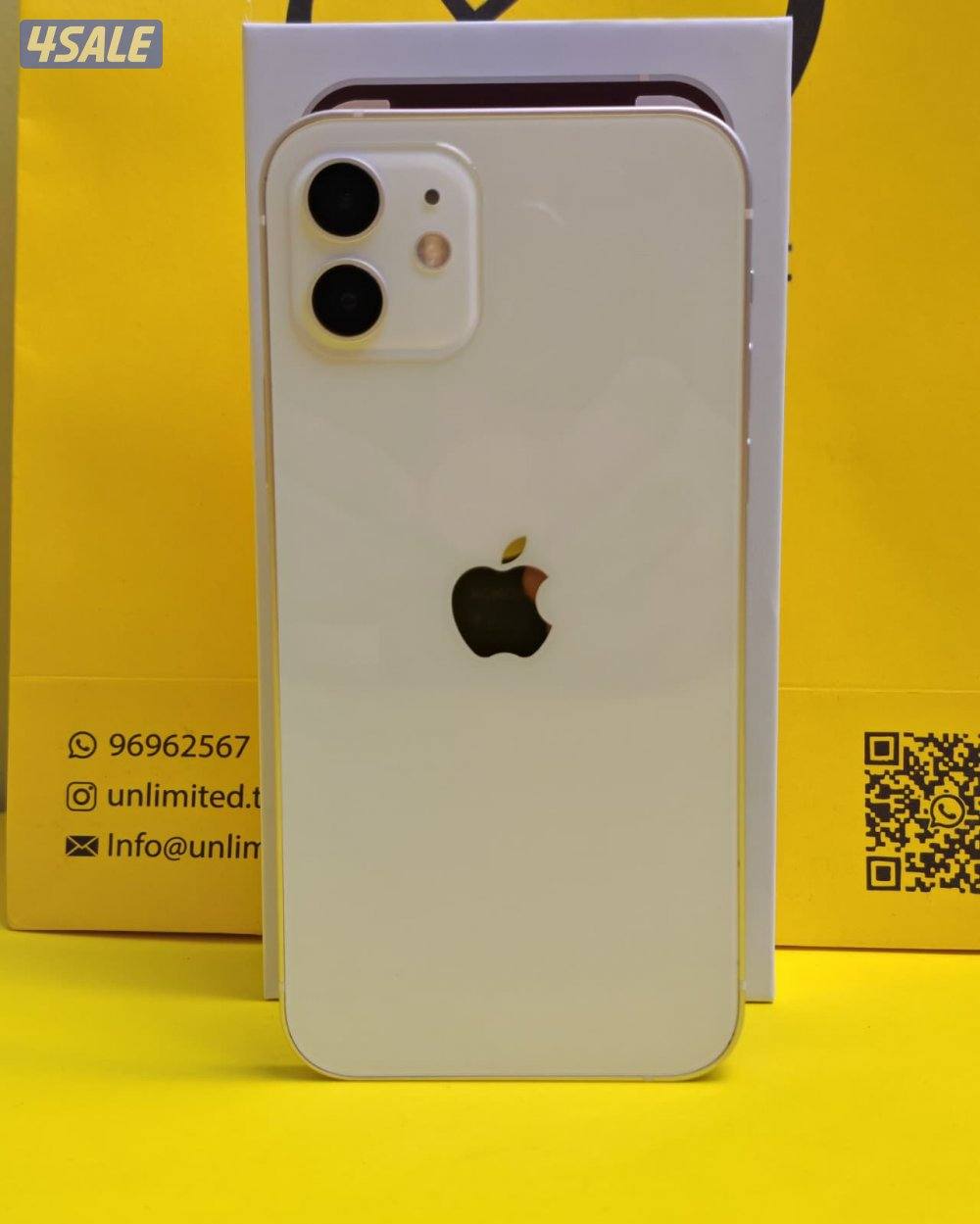 ايفون 12 128 جيجا أبيض بطارية 79% مستعمل iPhone 12 128GB White3