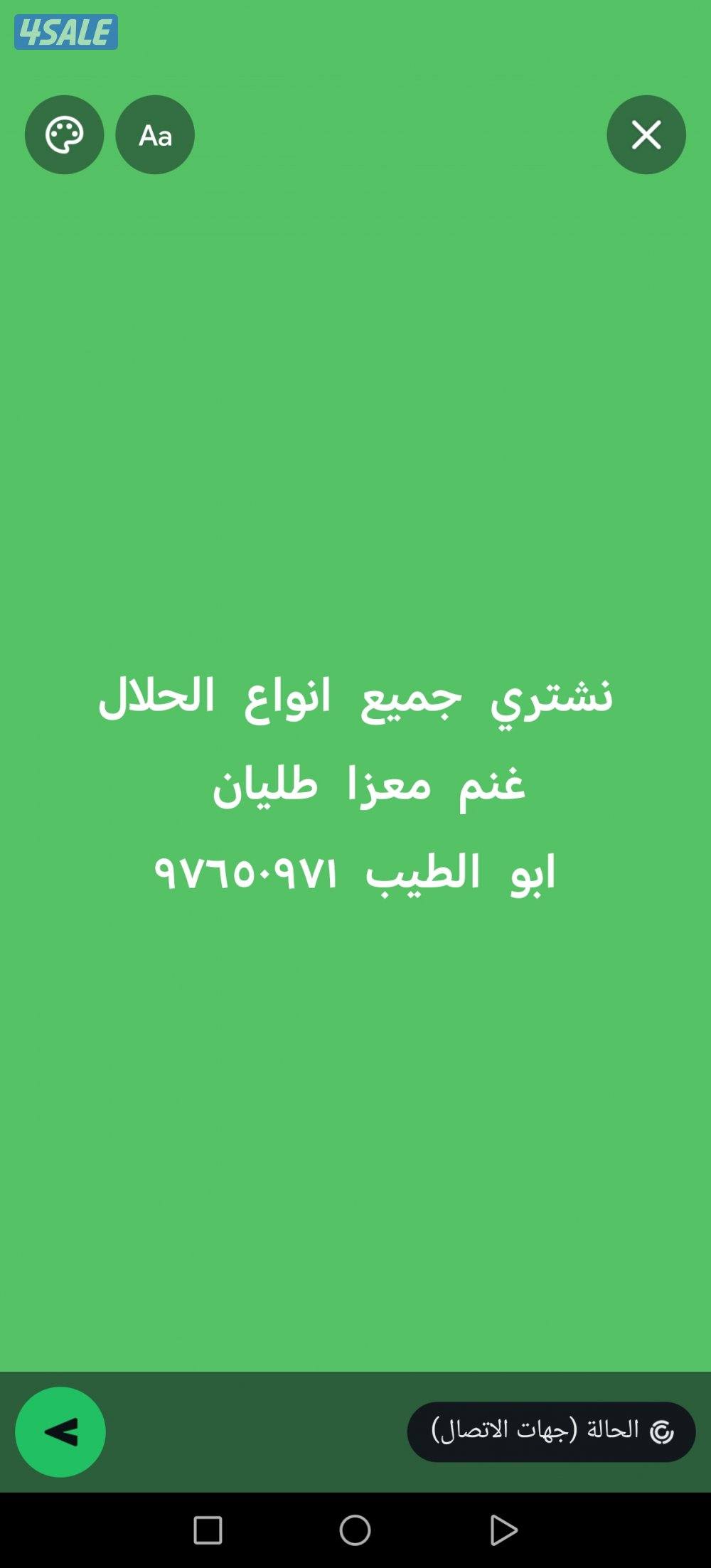 نشتري جميع انواع الحلال غنم معزا طليان0