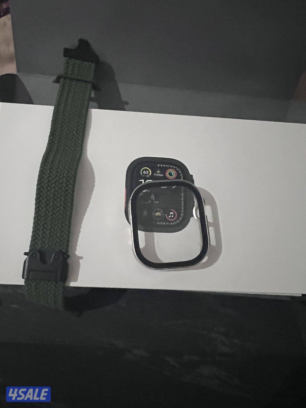 للبيع ساعة ابل الترا 2 مقاس49 لم تستخدم فقط مفتوح الكرتون3