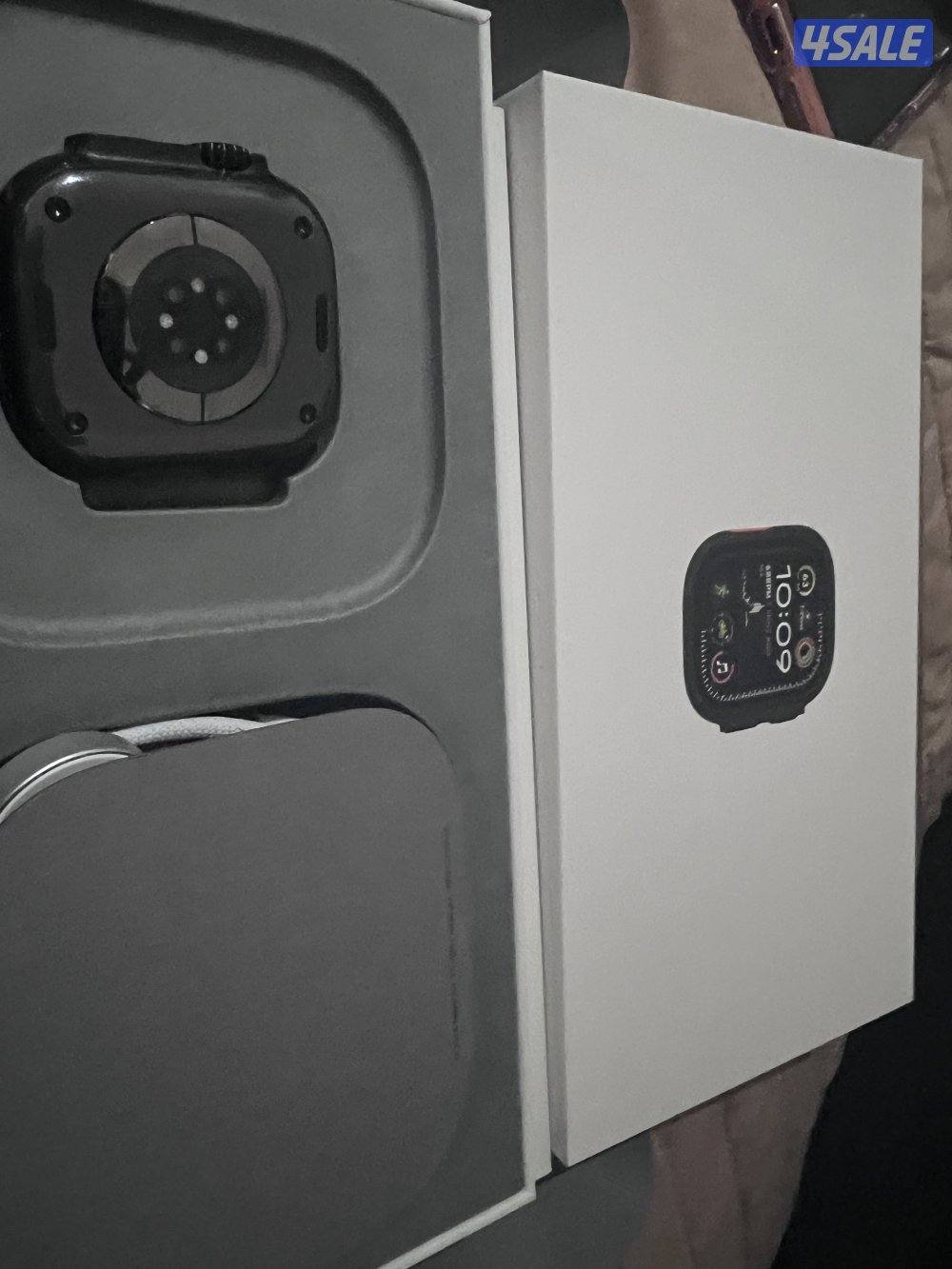 للبيع ساعة ابل الترا 2 مقاس49 لم تستخدم فقط مفتوح الكرتون4