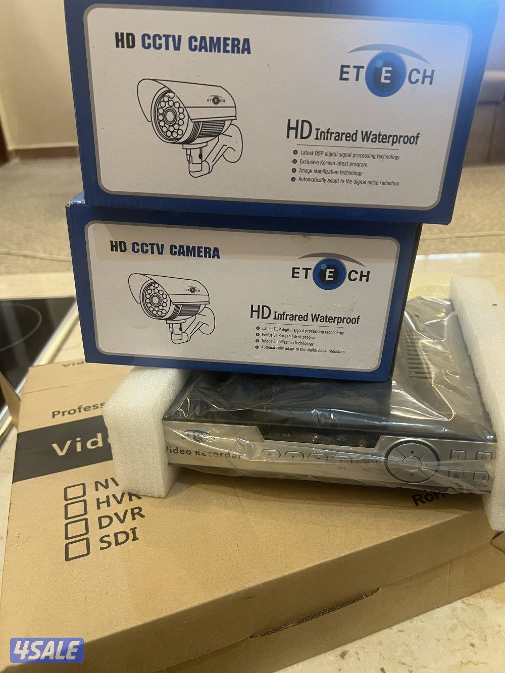 كامرة مراقبة عدد 2 وجهاز التسجيل جديد غير مستعمل2