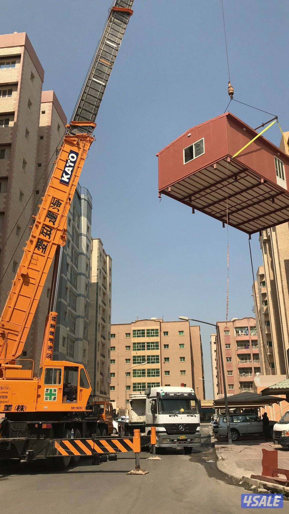 نقل ورفع وتنزيل خزانات ،شاليهات ،كنتينرات ،جنريترات الخ1