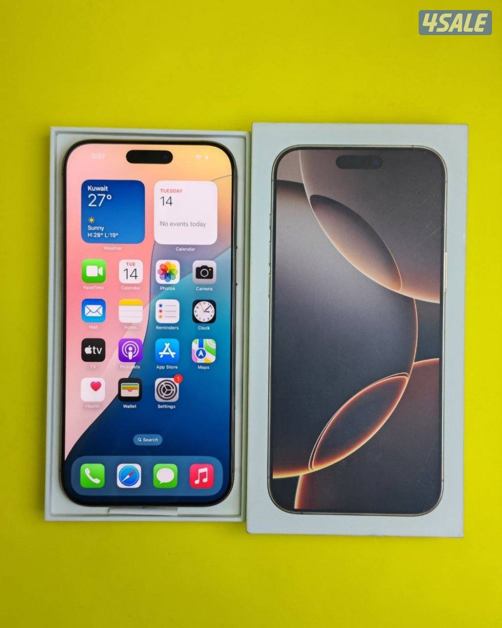 ايفون 16 برو ماكس 1TB تيتانيوم صحراوي بطارية 92% مستعمل كالجديد1