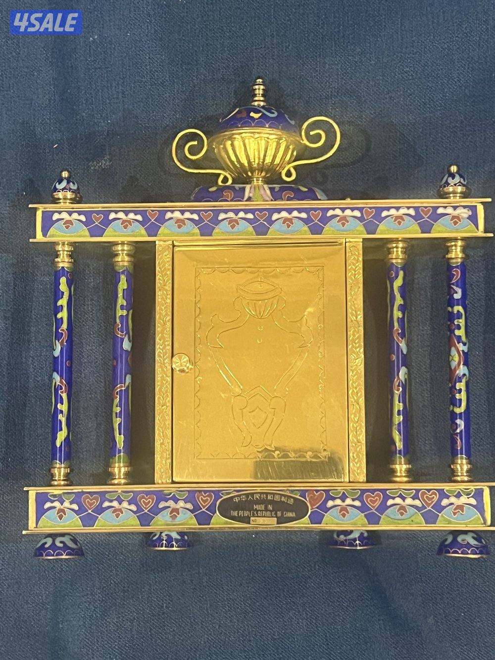 ساعه طاوله / مينا كلوازونيه / نحاس/2