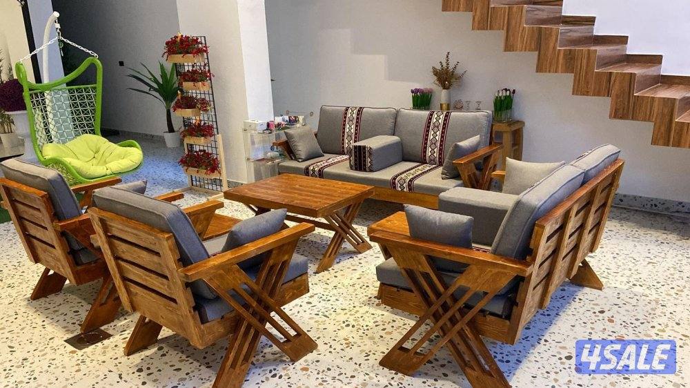 كراسي خشب+كراسي حديد+فرش+طرابيل5