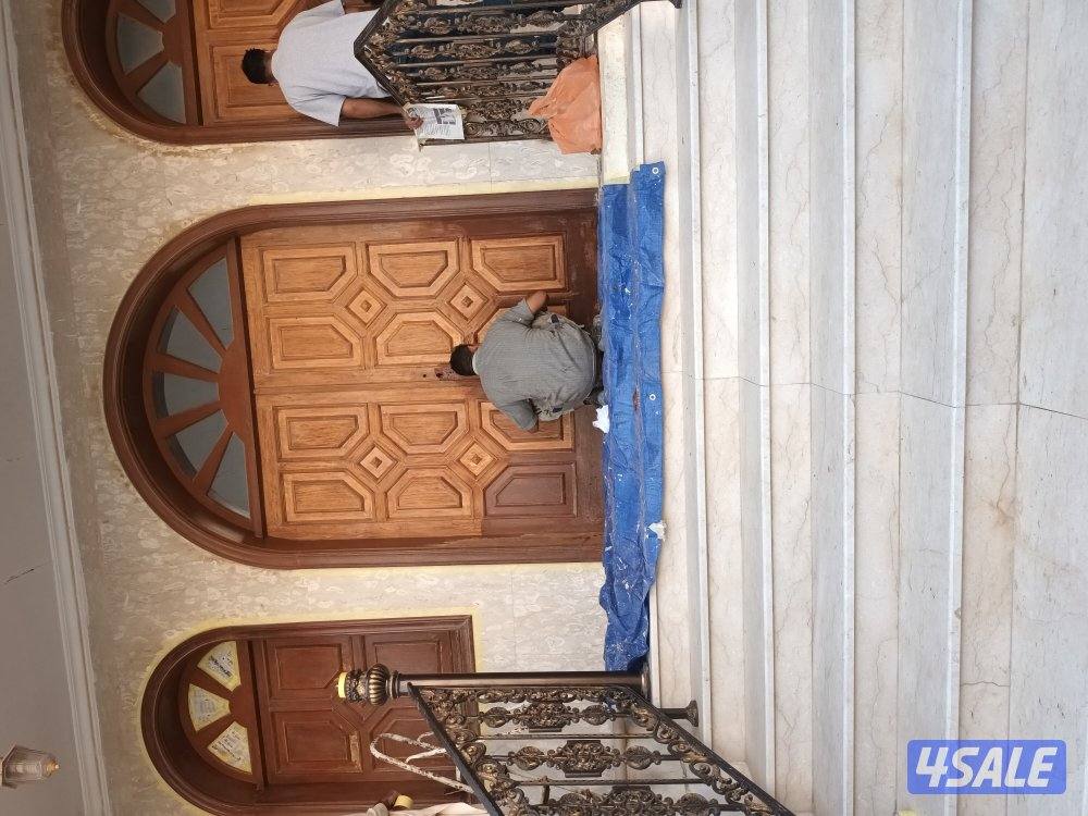 نجار محمد باكستاني شغل جديد وقديم ابواب كبتات قفل فوق تركيب10