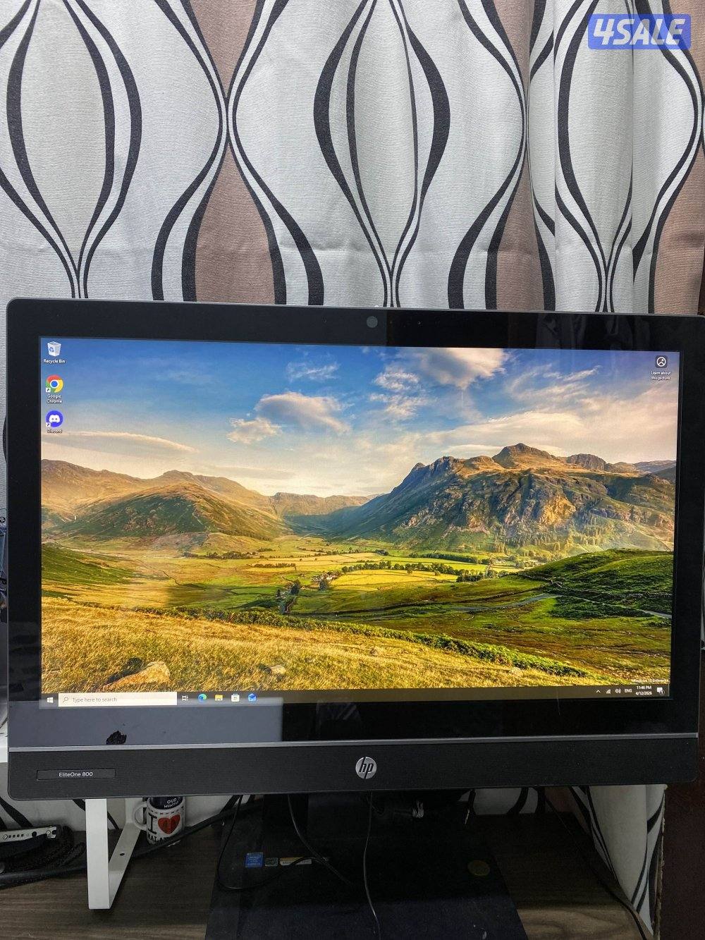 Hp EliteOne 800 G1 Touch All in One pc intel i5 8gb ram windows 100